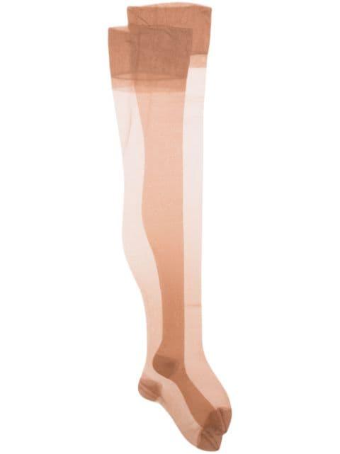 seamless sheer stockings by MAISON CLOSE