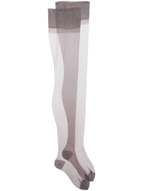 seamless sheer stockings by MAISON CLOSE