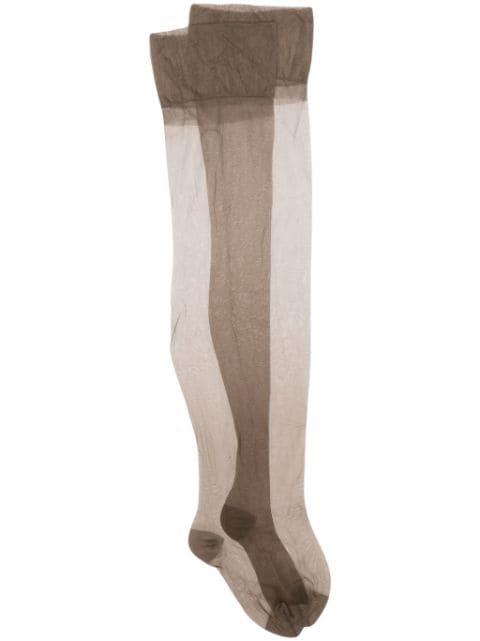 seamless sheer stockings by MAISON CLOSE