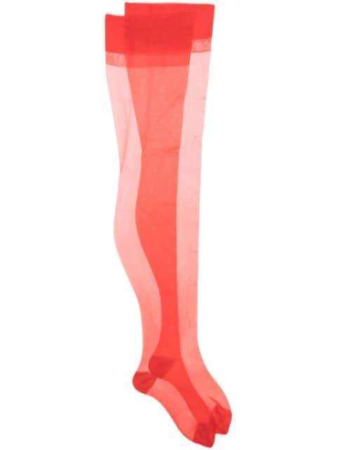 seamless sheer stockings by MAISON CLOSE