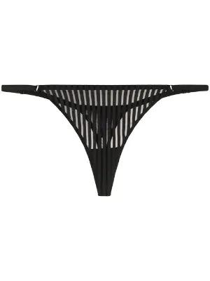 striped-pattern thong by MAISON CLOSE