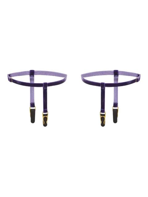 velvet garters by MAISON CLOSE