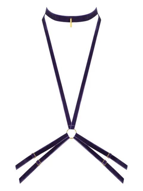 velvet harness by MAISON CLOSE