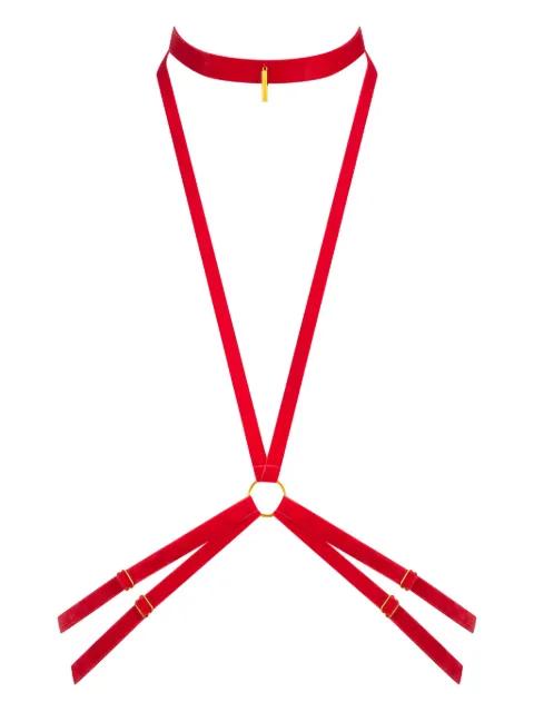 velvet harness by MAISON CLOSE