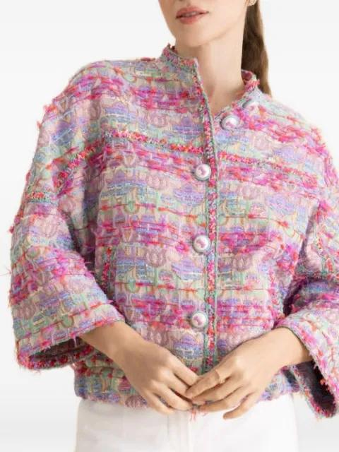 button fastening cropped jacket by MAISON COMMON