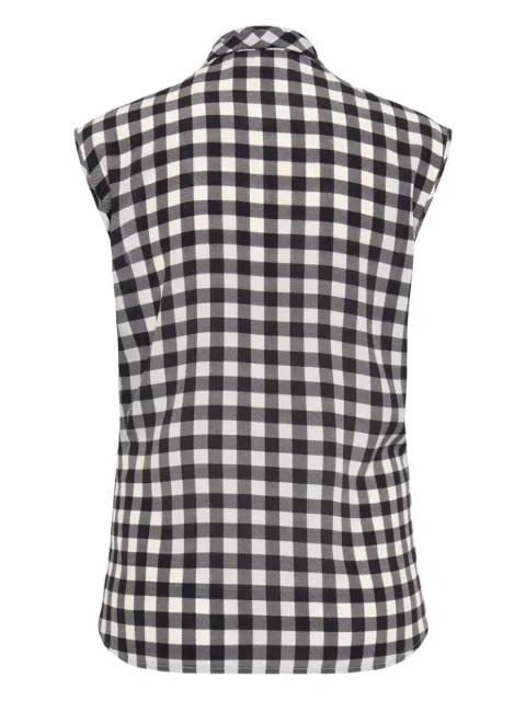 gingham-check blouse by MAISON COMMON