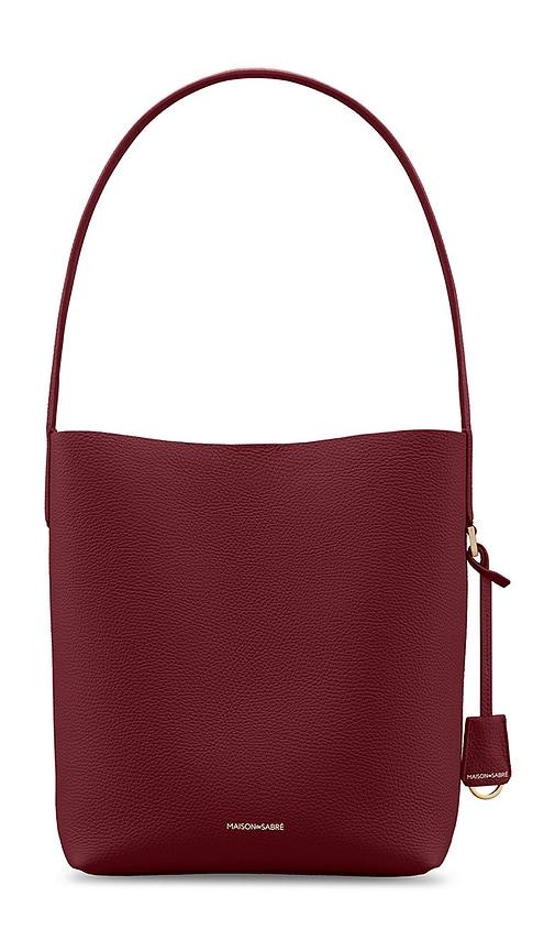 MAISON de SABRÃ Bucket Soft Tote in Burgundy by MAISON DE SABRA