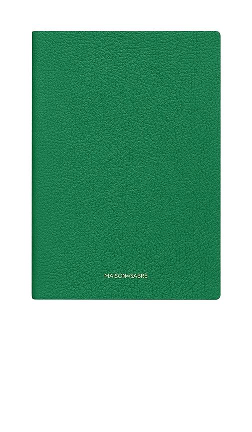 MAISON de SABRÃ Notebook in Green by MAISON DE SABRA
