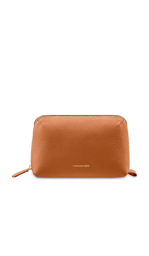 MAISON de SABRÃ Tech Pouch in Brown by MAISON DE SABRA