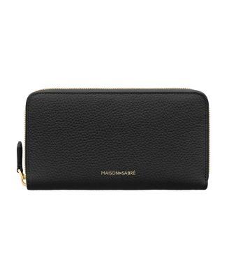 Long Leather Zip Wallet by MAISON DE SABRE