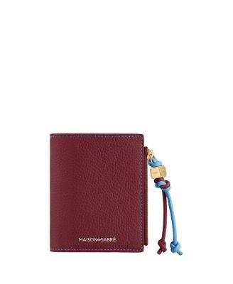 Small Leather Bifold Wallet by MAISON DE SABRE