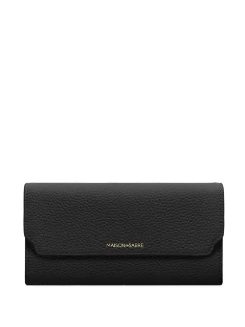 flap leather long wallet by MAISON DE SABRE