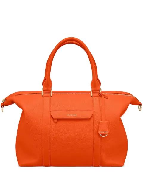 full-grain leather weekender bag by MAISON DE SABRE