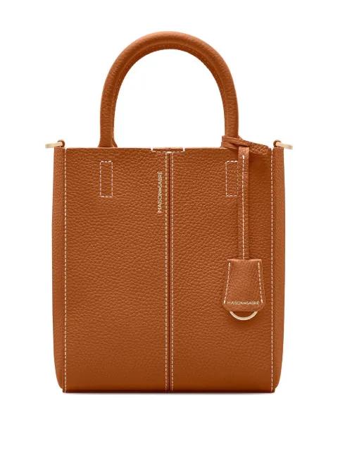 mini leather tote bag by MAISON DE SABRE