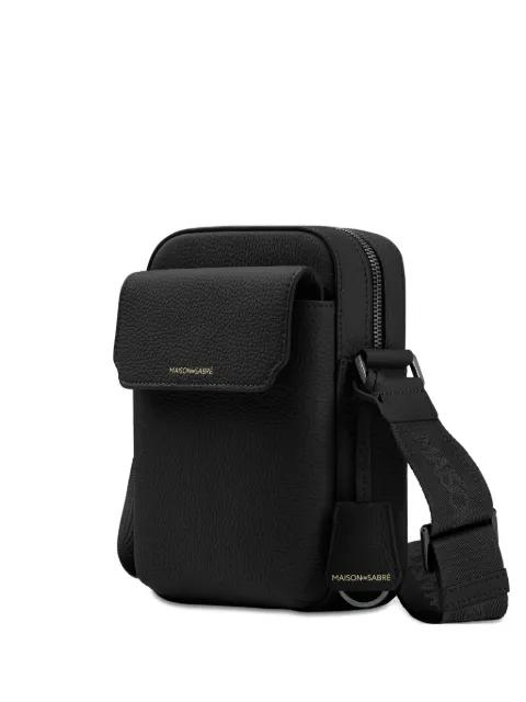 small leather messenger bag by MAISON DE SABRE
