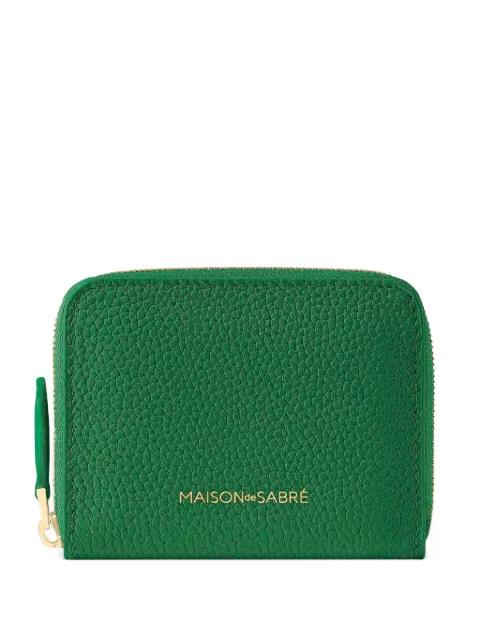 small leather zip-fastening wallet by MAISON DE SABRE