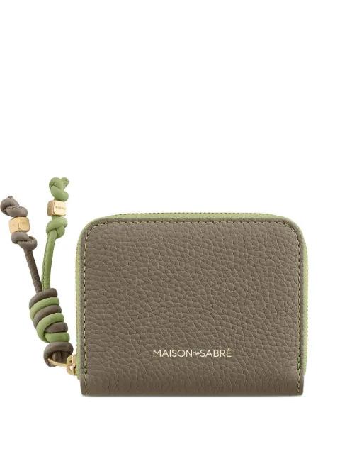 small leather zip-fastening wallet by MAISON DE SABRE