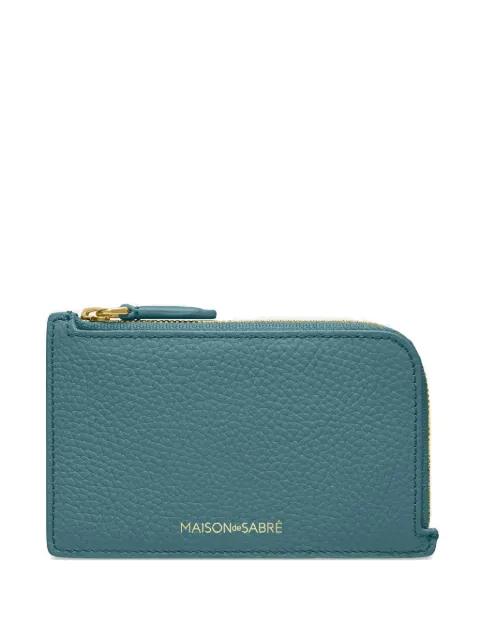 zip-fastening leather wallet by MAISON DE SABRE