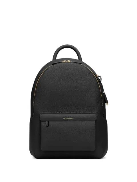 zip leather backpack by MAISON DE SABRE