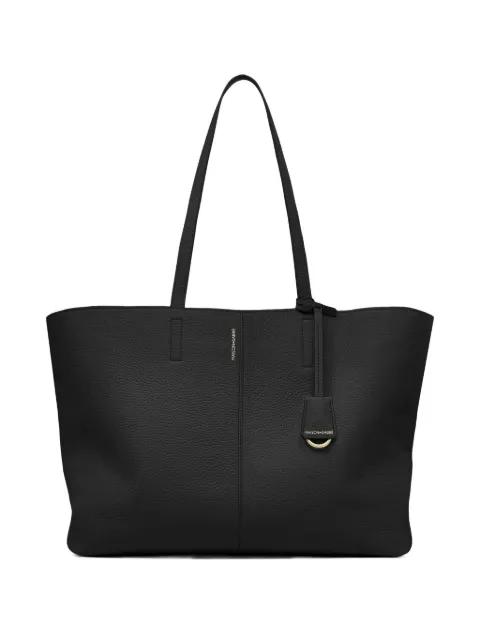 zipped leather soft tote by MAISON DE SABRE