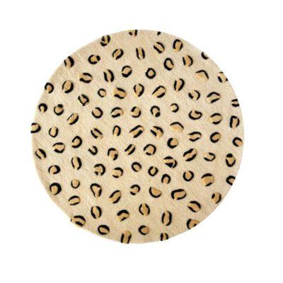 Leopard Rug 46.8" x 46.8" by MAISON DEUX
