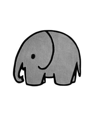 Rug Olifant Elephant  Print 3.3 x 2.7 ft by MAISON DEUX
