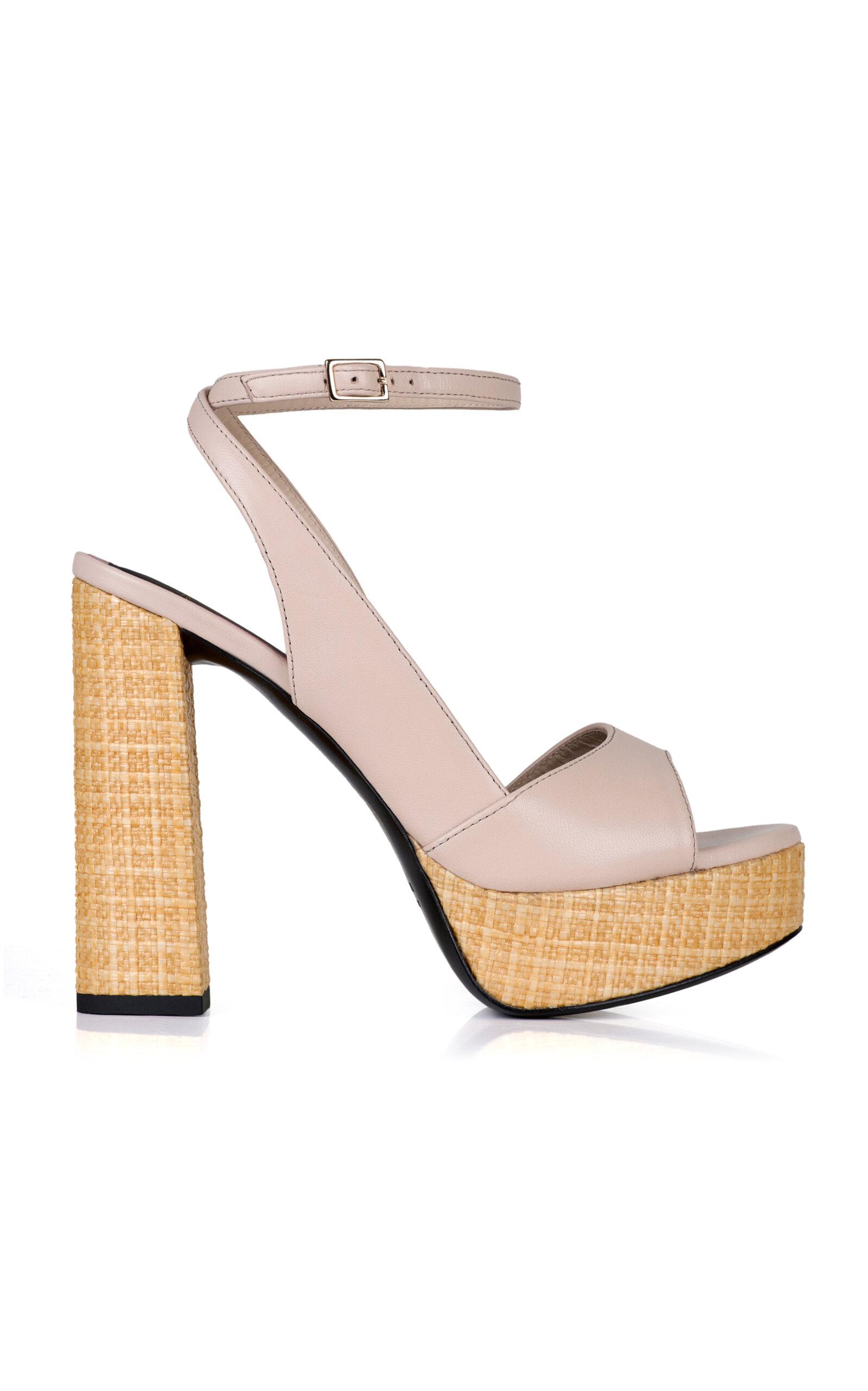 Maison Ernest - Flavien 120mm Leather Platform Sandals - Nude - - Moda Operandi by MAISON ERNEST