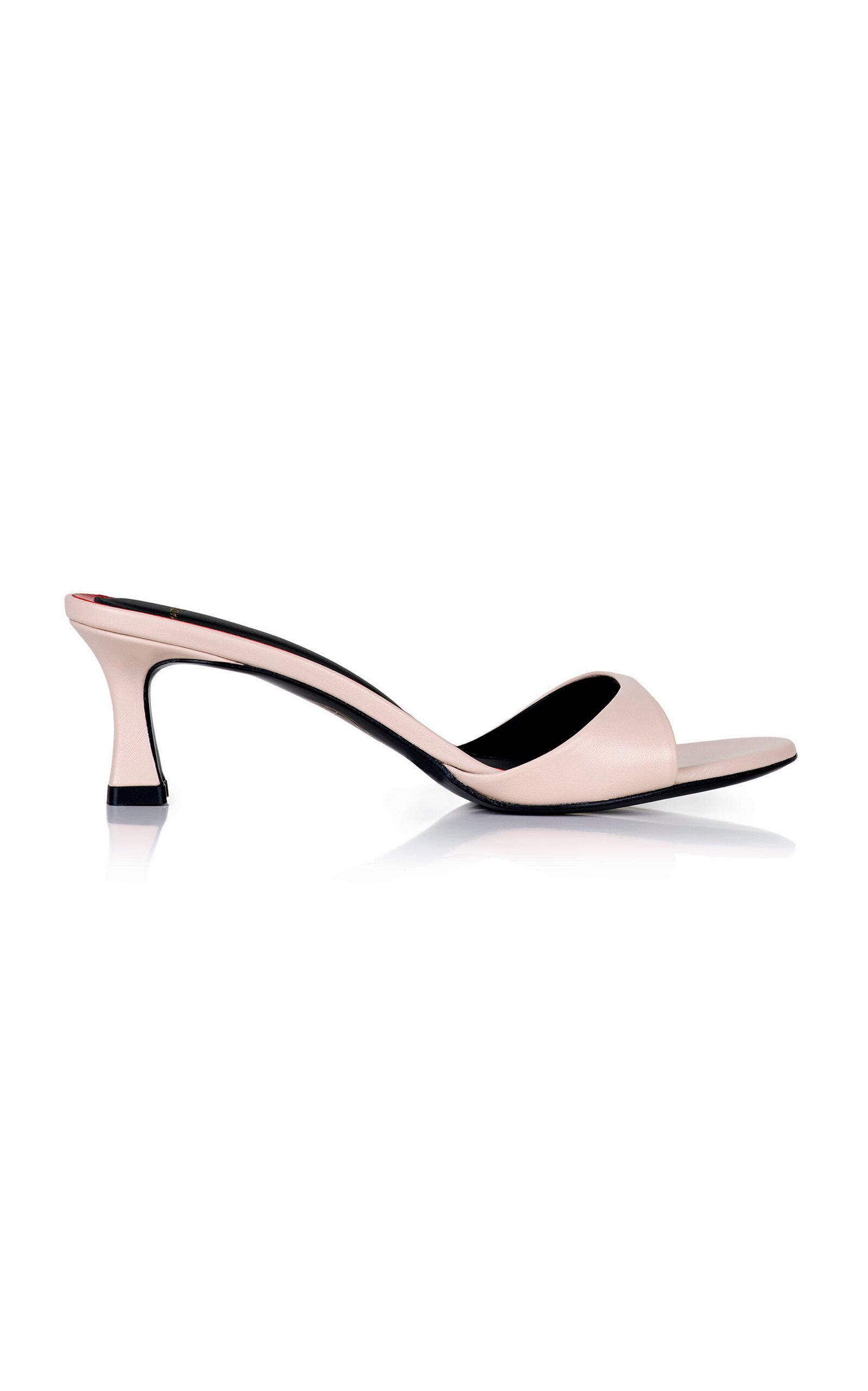 Maison Ernest - Lidylle 55mm Leather Mules - Nude - - Moda Operandi by MAISON ERNEST