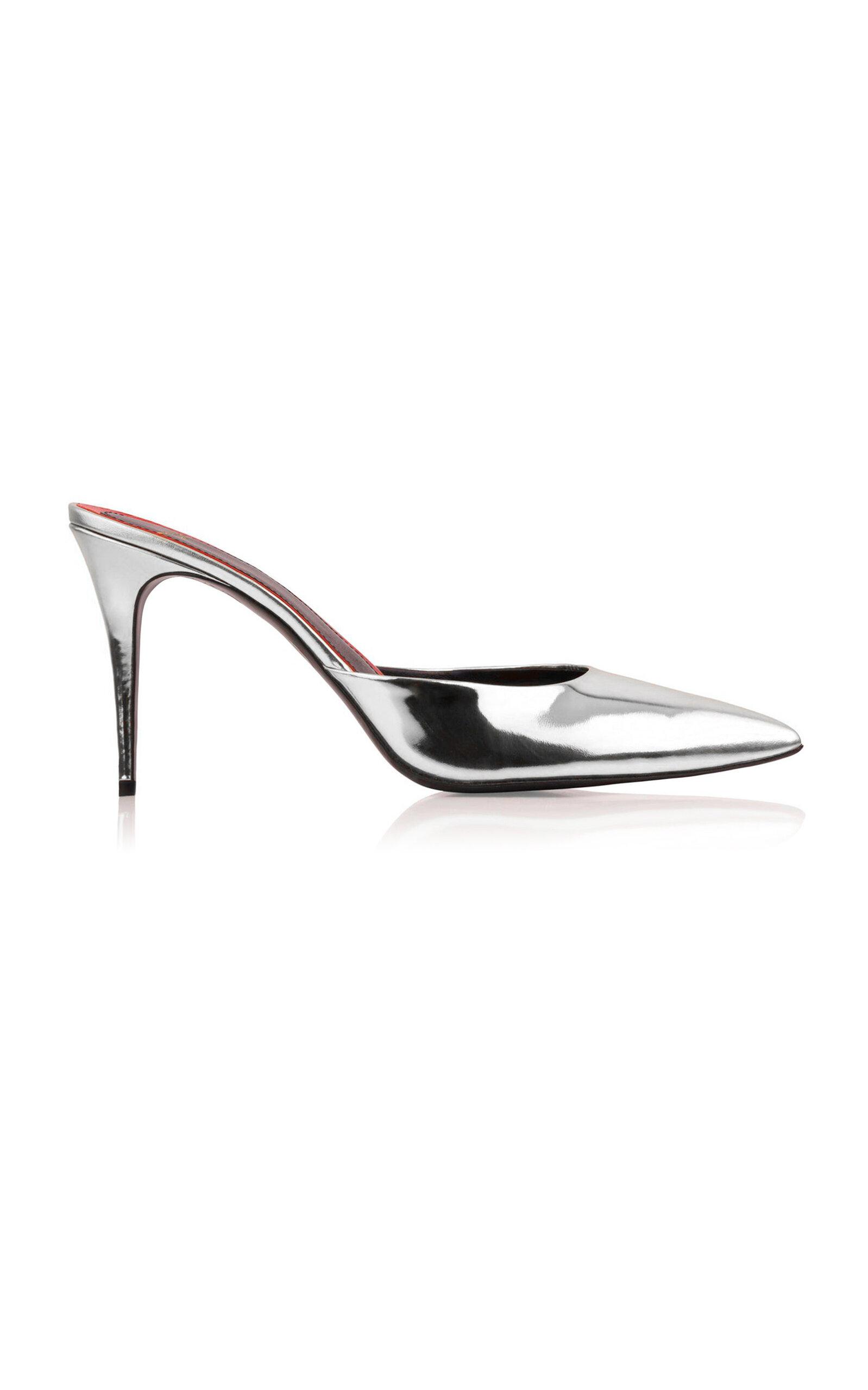 Maison Ernest Lux 85mm Metallic Leather Mules - Moda Operandi by MAISON ERNEST