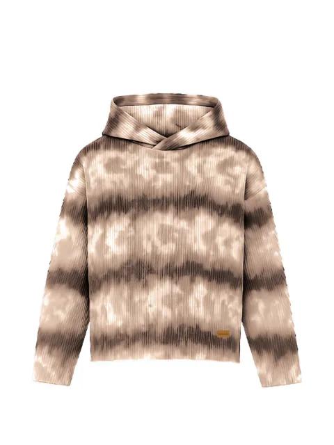 cloud pattern cropped hoodie by MAISON HIDEOUT