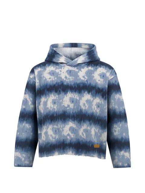 cloud pattern cropped hoodie by MAISON HIDEOUT