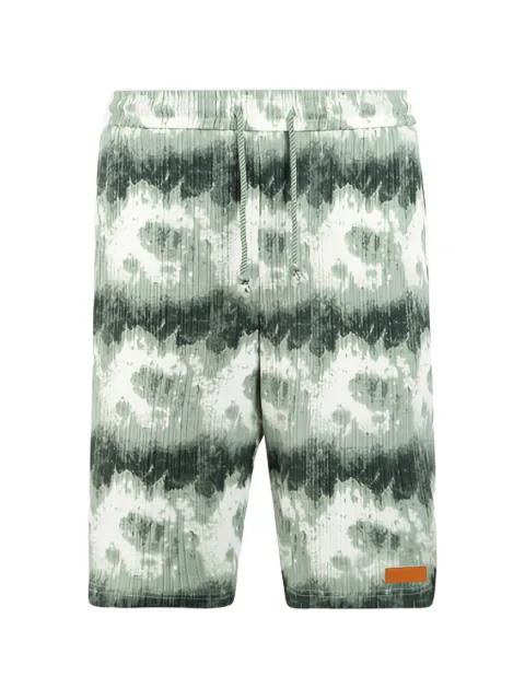 cloud pattern drawstring shorts by MAISON HIDEOUT