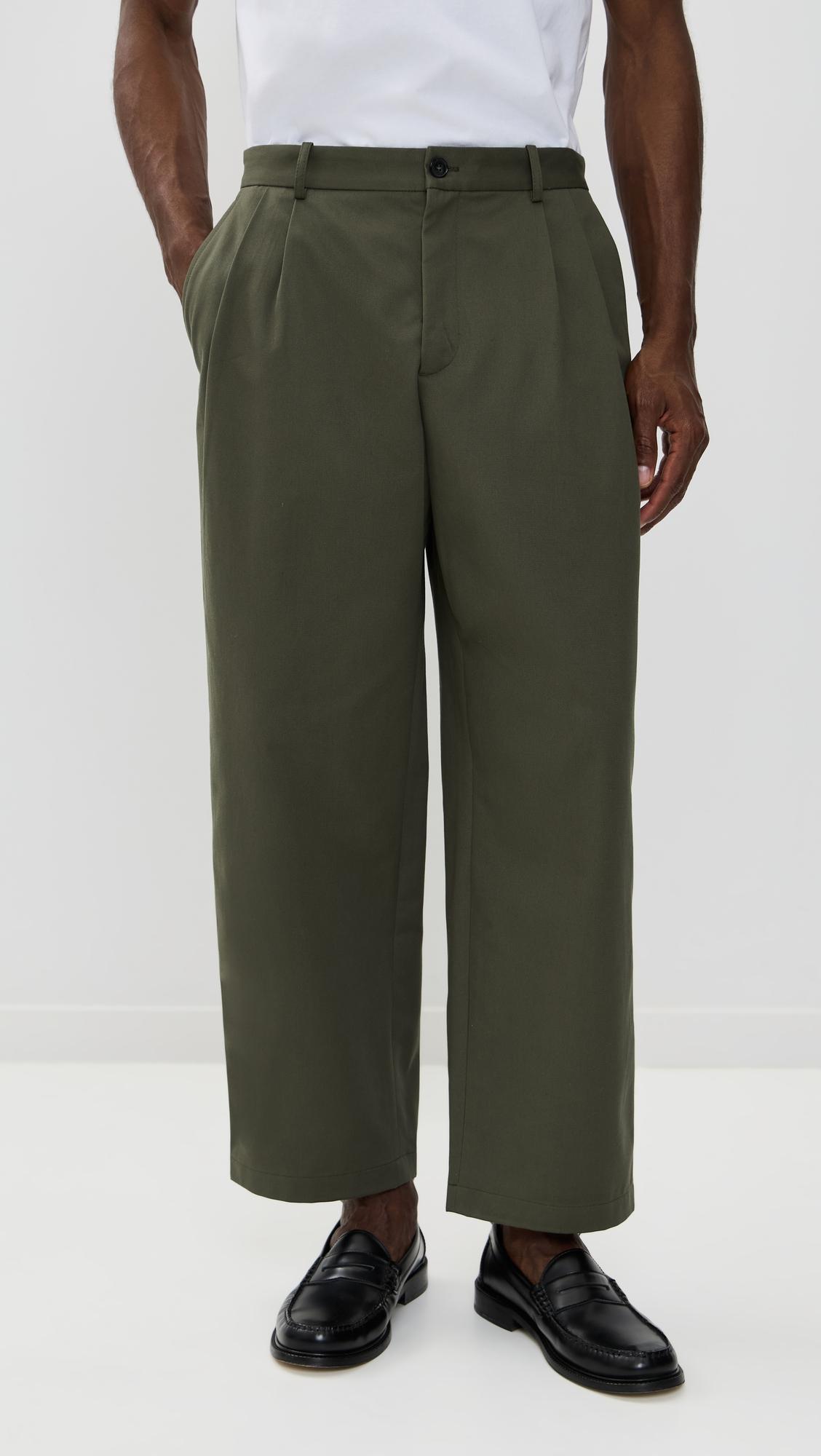 Relaxed Pleated Pants by MAISON KITSUNÉ
