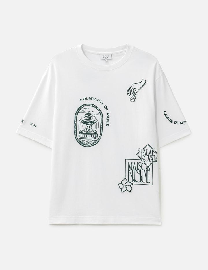 Art Nouveau Stamps Oversize T-Shirt by MAISON KITSUNE