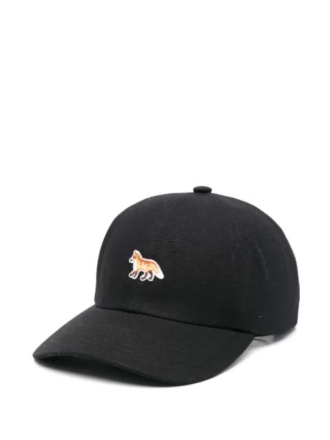 Baby Fox-patch baseball cap by MAISON KITSUNE