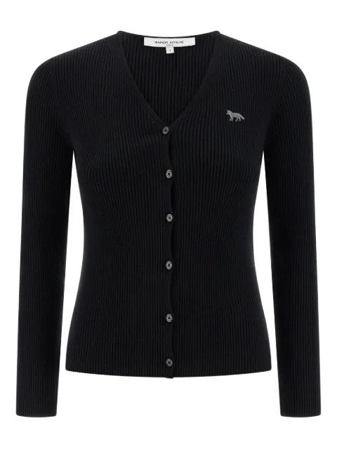 Baby Fox-patch button cardigan by MAISON KITSUNE