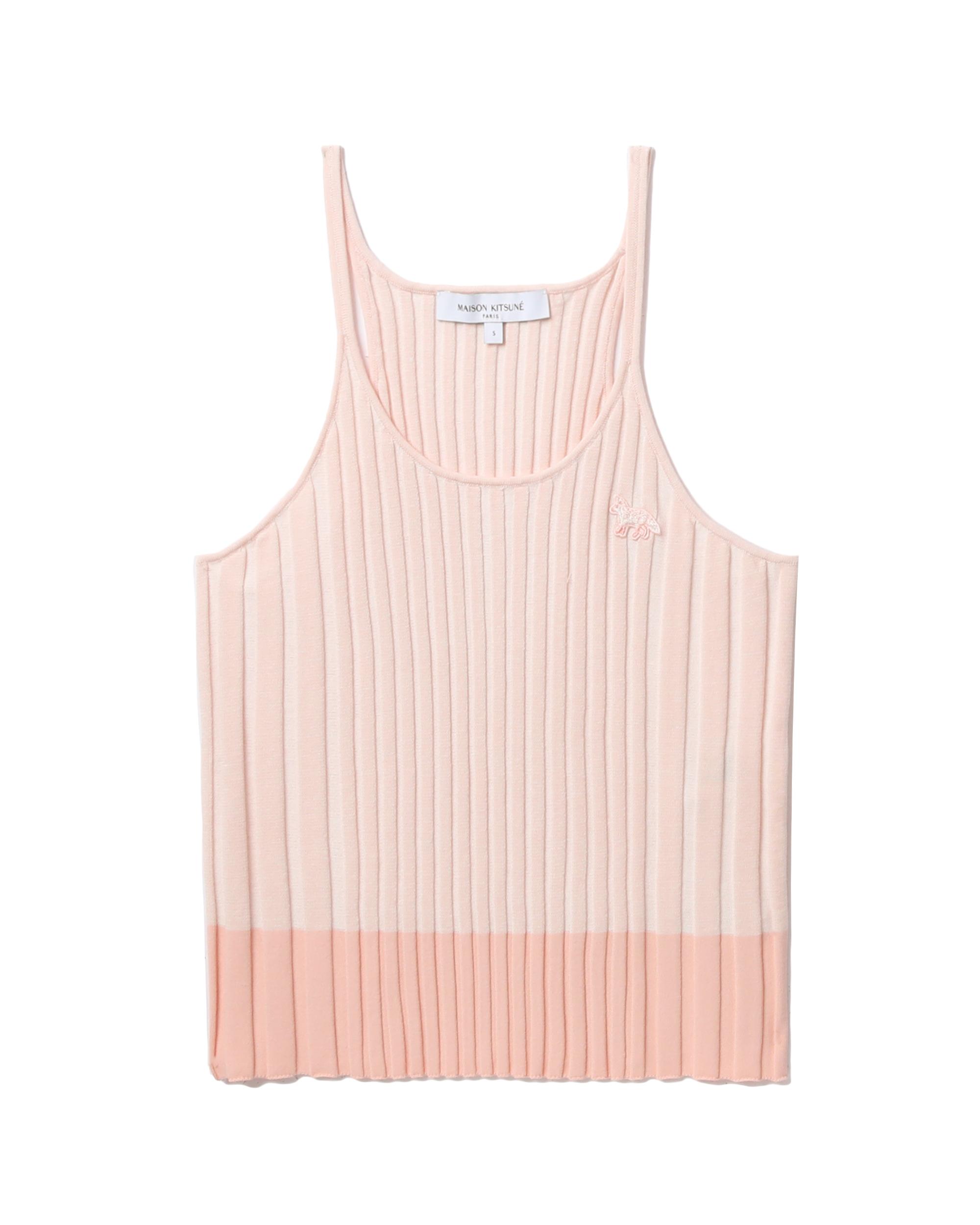 Baby Fox patch ribbed tank top by MAISON KITSUNE