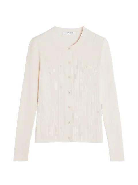 Baby Fox ribbed cardigan by MAISON KITSUNE