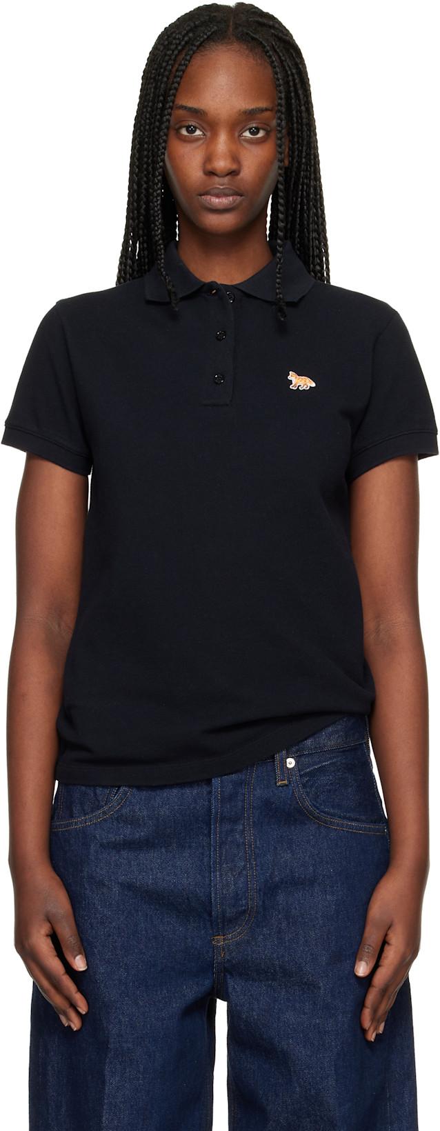 Black Baby Fox Regular Polo by MAISON KITSUNE
