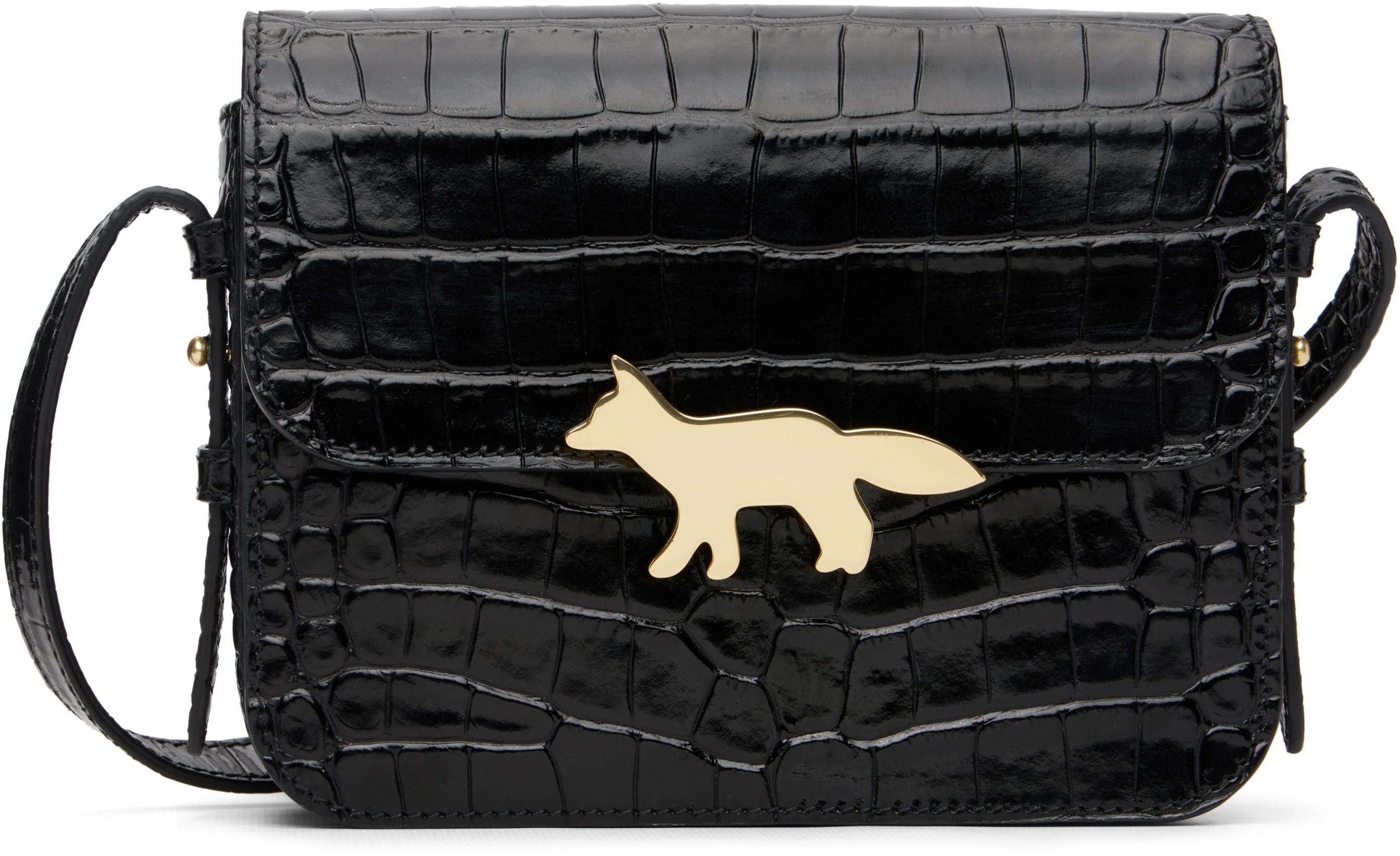 Black Edie Bag by MAISON KITSUNE