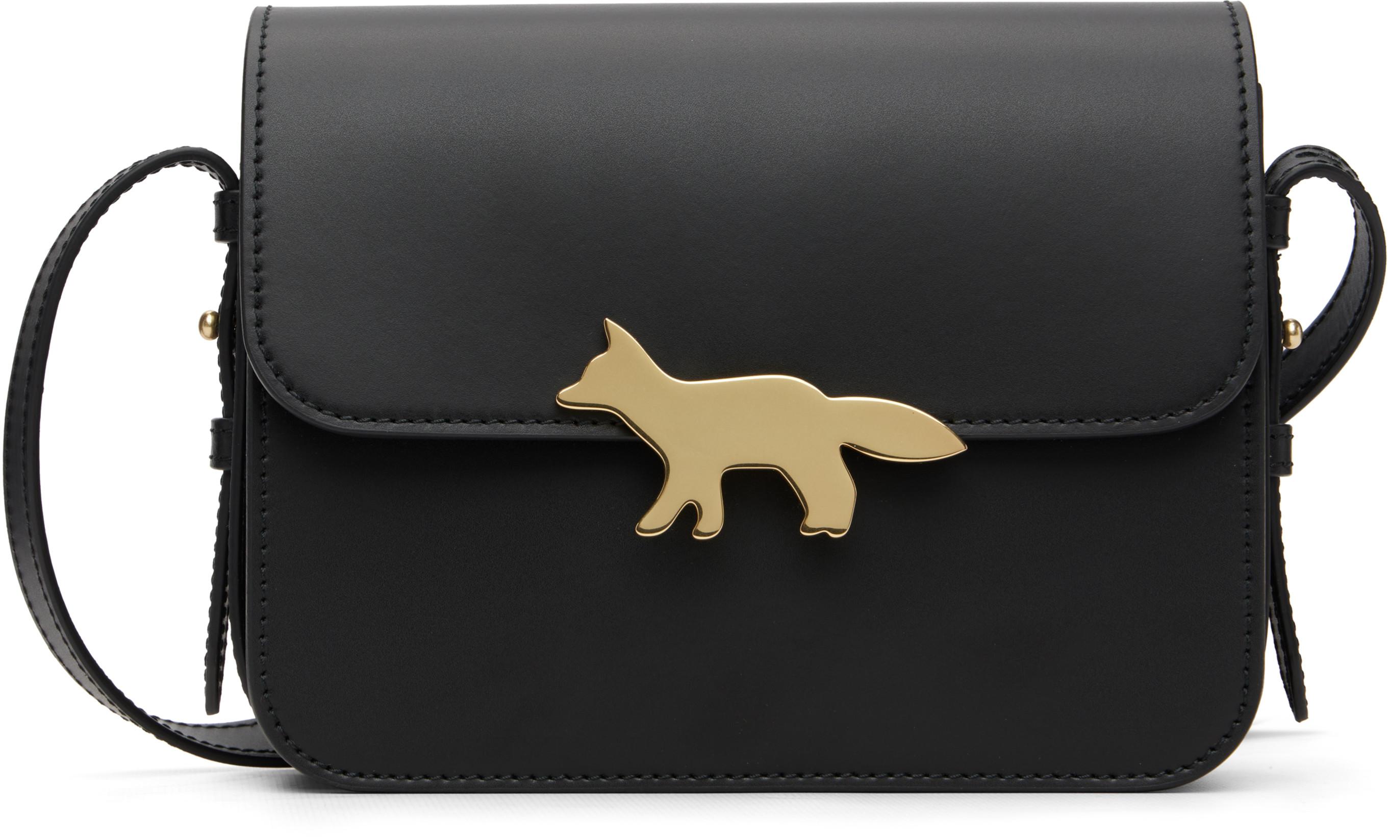 Black Edie Large Bag by MAISON KITSUNE