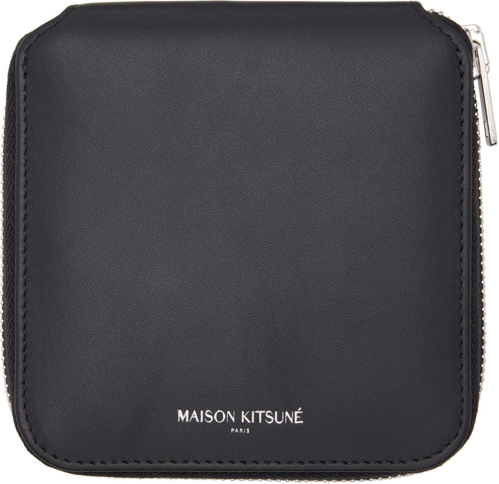 Black 'Maison Kitsuné Paris' Wallet by MAISON KITSUNE