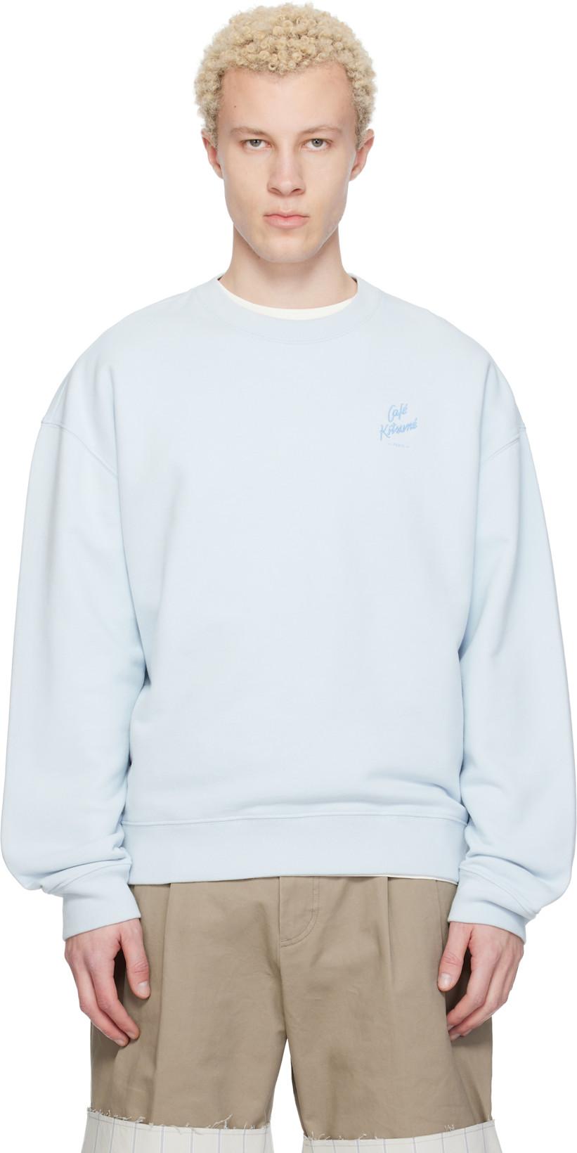 Blue 'Café Kitsuné' Relax Sweatshirt by MAISON KITSUNE
