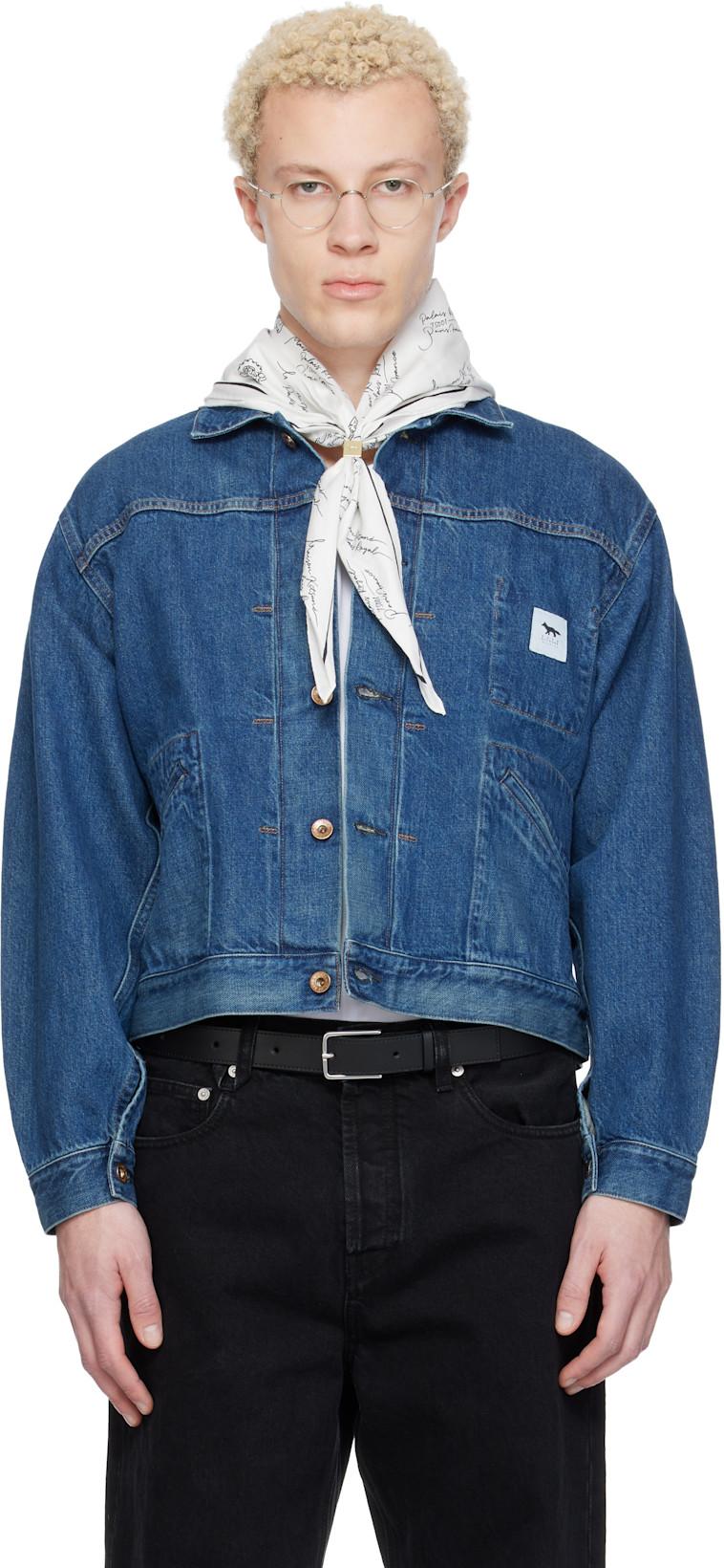 Blue KURO Edition Selvedge Voyage Denim Jacket by MAISON KITSUNE