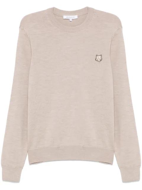 Bold Fox Head Patch sweater by MAISON KITSUNE