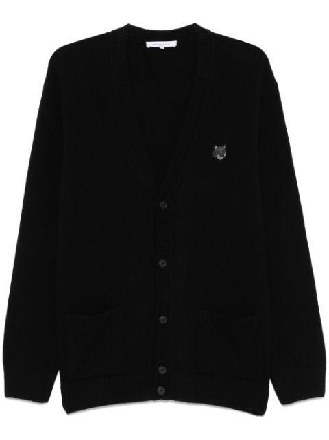 Bold Fox Head-patch cardigan by MAISON KITSUNE