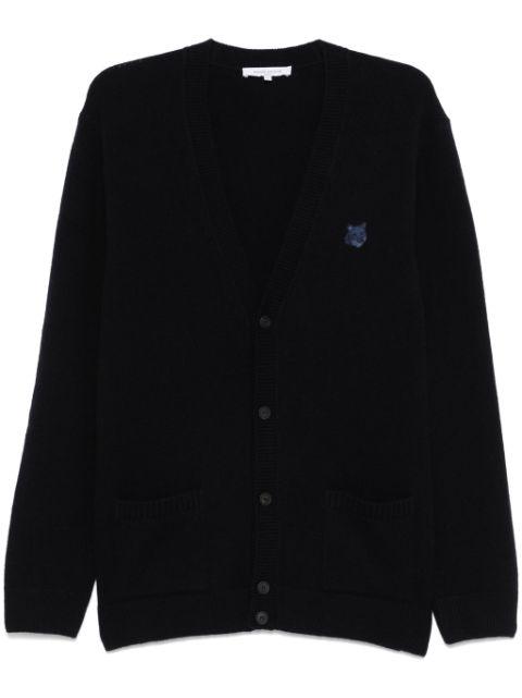 Bold Fox Head-patch cardigan by MAISON KITSUNE