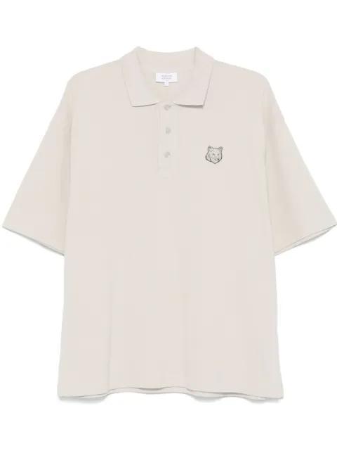 Bold Fox Head-patch polo shirt by MAISON KITSUNE
