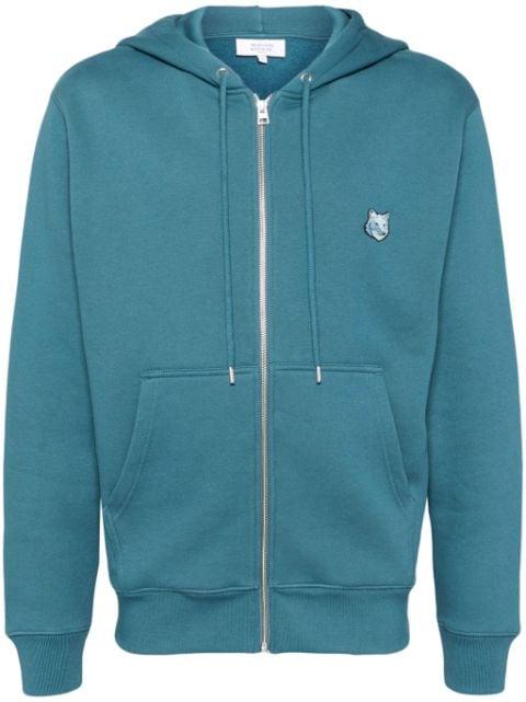Bold Fox head patch comfort hoodied jacket by MAISON KITSUNE