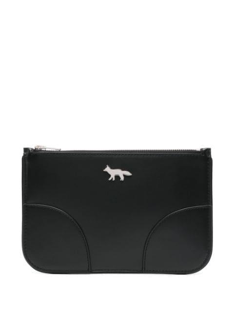 Boogie leather clutch by MAISON KITSUNE